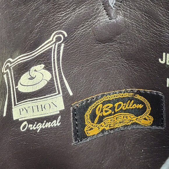 🔥 JB DILLON Reserve Mens 11B Narrow White Python EXOTIC Cowboy Square Toe Boots - Picture 13 of 14